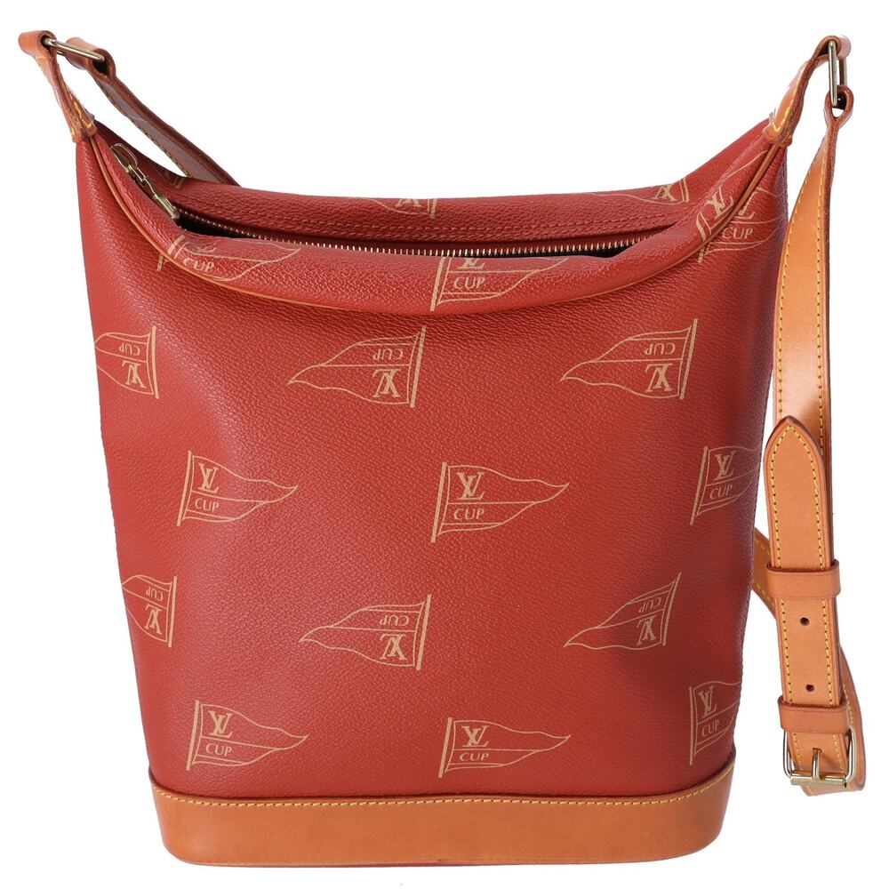 Louis Vuitton Le Touque Americas Cup Shoulder Bag M80027 Red PVC